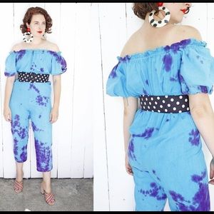 Vintage Tie Dye Jumpsuit S/M